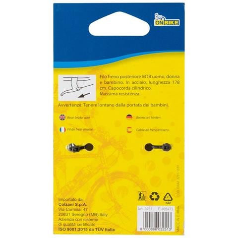 Filo Freno Posteriore Mtb 178 Cm - Foto 4