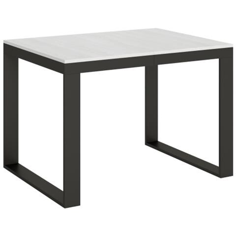 Tavolo Allungabile 90x120/224 Cm Tecno Evolution Telaio Antracite - Quercia Natura - Foto 1