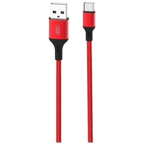 Nb143 Tpe Durevole Universale Da Usb A Usb-c (tipo C) Dati E Cavo Caricabatterie Veloce 2.4a 1m Rosso - Foto 1