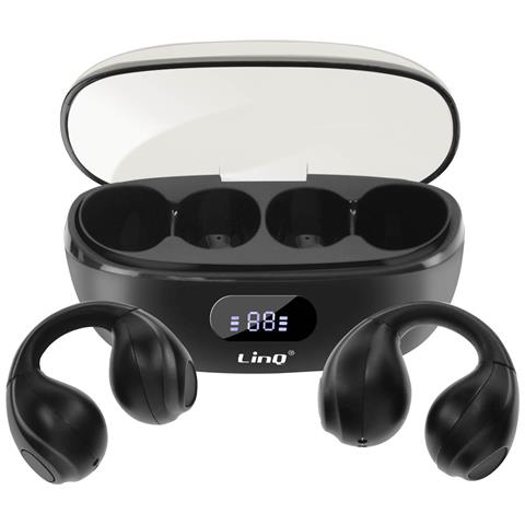 Auricolari Senza Fili Bluetooth A Conduzione Ossea Design Clip On, Nero - Foto 1