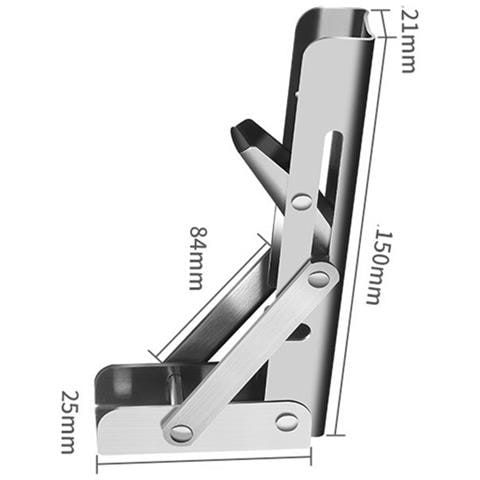 Staffe Per Mensole In Acciaio Inossidabile Silver - Foto 2
