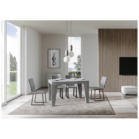 Tavolo Allungabile 90x120/224 Cm Naxy Premium Cemento - Foto 4