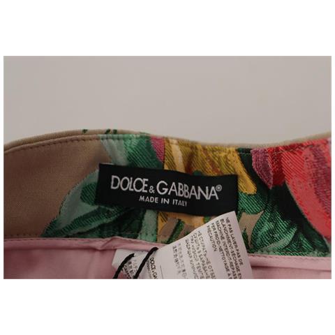 Abito Floreale Beige Pantaloni Formali A Vita Alta - It36 - Xs - Foto 5