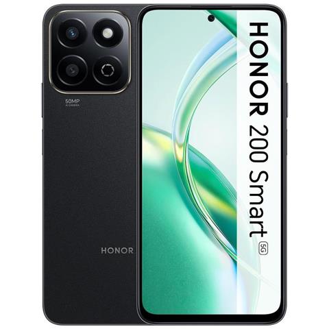 200 Smart 5G 256GB 4GB Ram Display 6.8" Main Camera 50MP Doppia SIM Android 14 USB tipo-C 5200 mAh Midnight Black - Foto 1