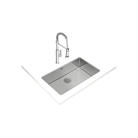 Be Linea RS15 71.40 Lavello sottopiano Rettangolare Acciaio inox - Foto 2