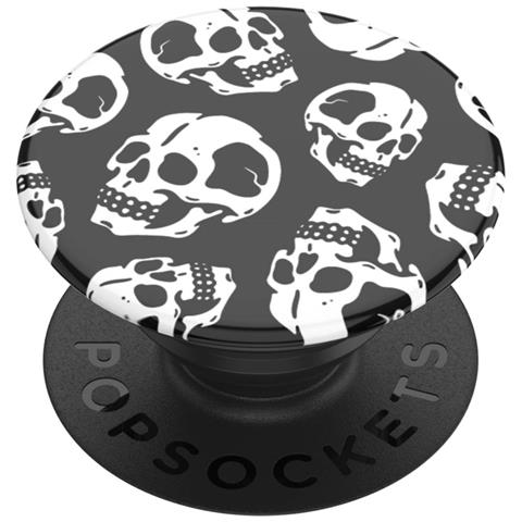 Popgrip Per Smartphone Universale Skelly, Bianco / Nero - Foto 1