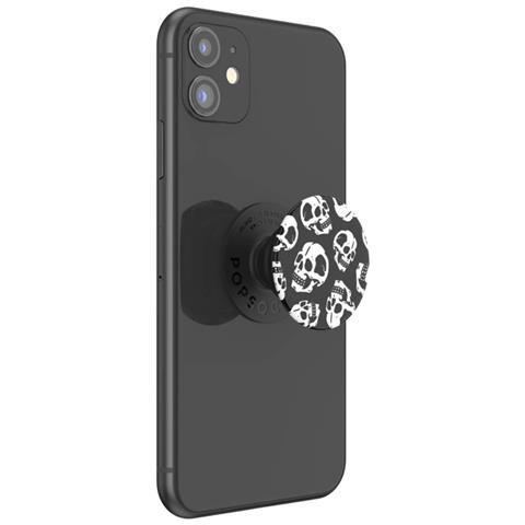 Popgrip Per Smartphone Universale Skelly, Bianco / Nero - Foto 4