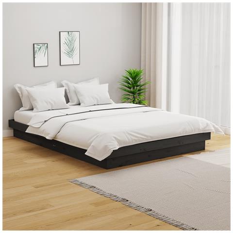 Giroletto Grigio In Legno Massello 120x190 Cm Small Double - Foto 8