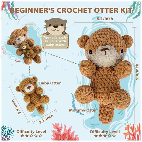 Kit Materiale Fai Da Te Per Uncinetto Orsetto: Crea Il Tuo Amico Di Peluche - Foto 2