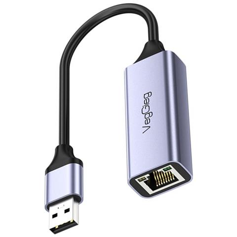 Adattatore Usb A Ethernet - Connettore Di Rete In Lega Di Alluminio 10/100 Mbps - Foto 2