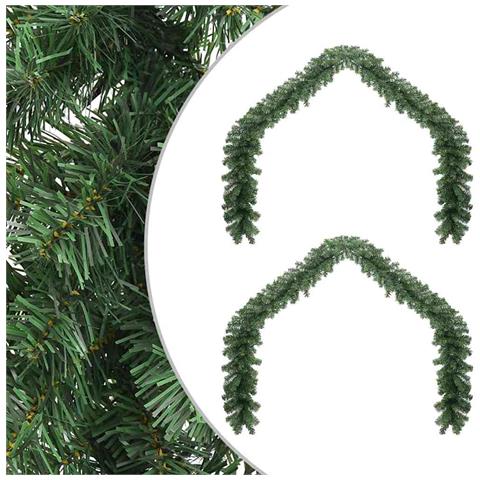 Ghirlanda natalizia 2 pcs Verde 40 m PVC - Foto 1