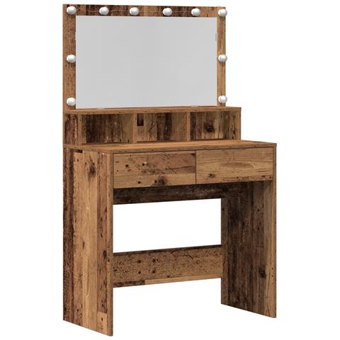 Tavolo da Trucco con cassetto Legno vecchio 80 x 41 x 134.5 cm - Foto 1