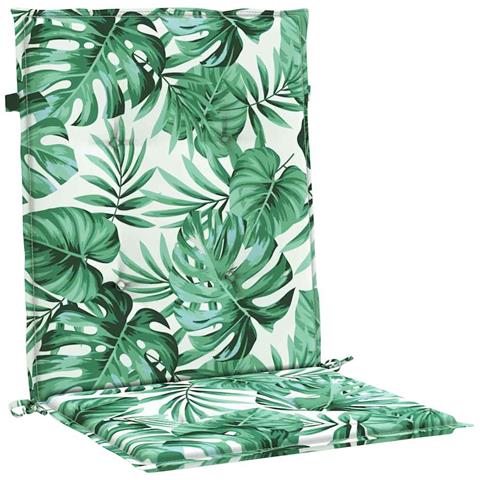 Cuscini per sedie Altro 2 pcs Motivo a foglia 100 x 50 x 3 cm - Foto 1