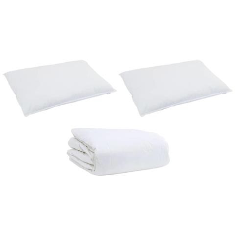 Piumone Altro con cuscino 3 pcs Bianco Piume - Foto 1