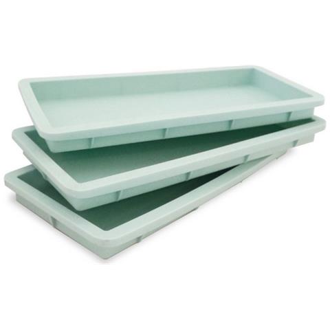 Tortiere Rettangolari X3, Verde Chiaro - 2976 - Foto 1