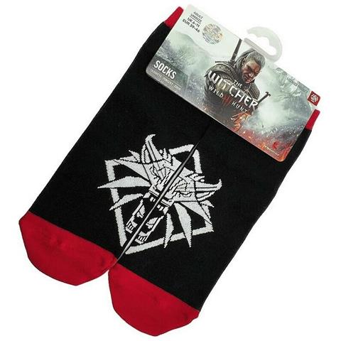 The Witcher 3 Wolf Unisex Calzini per squadra Nero 1 paio /a - Foto 1