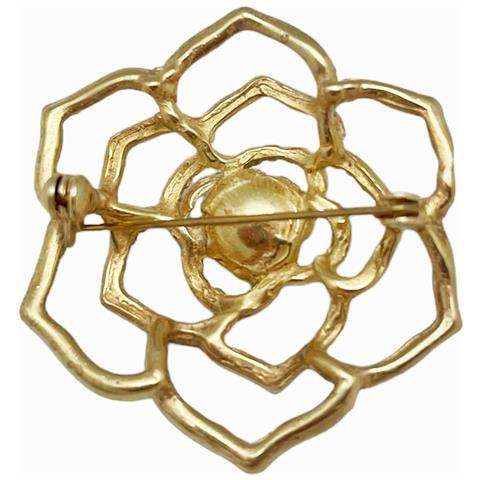 Spilla In Cristallo Sw In Zama Color Oro. 4,5 Cm - Foto 2