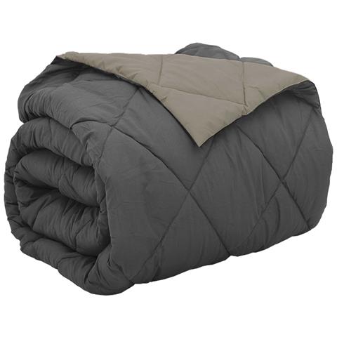 Piumone Completo Annuale Grigio chiaro e Antracite 200 x 200 cm - Foto 1