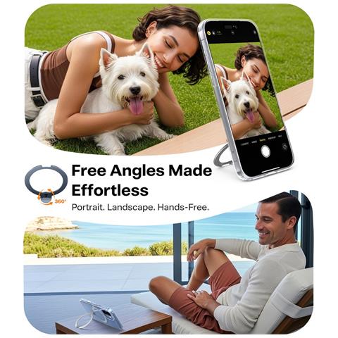 Cover per iPhone 17 - TPU+PC, Trasparente, MagSafe - Foto 2