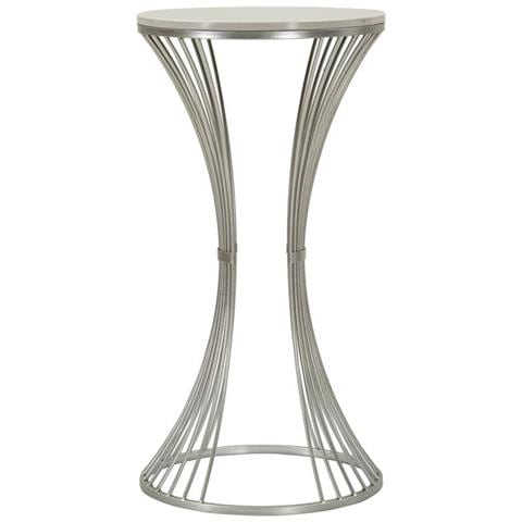 Tavolino Vkh582-argento-marmo-40x40x79 Cm - Foto 2