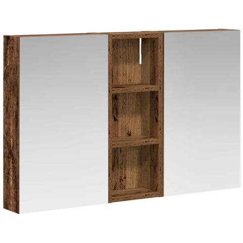 Set di Armadi da Bagno con lo scaffale 3 pcs 80 x 10,5 x 50 cm - Foto 1