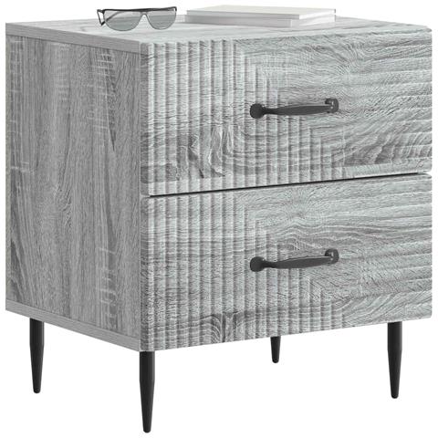 Armadio da Notte 2 pcs Grigio Sonoma 43 x 34,5 x 47,5 cm - Foto 2