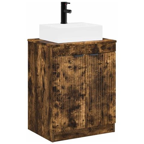 Set di mobili per il bagno Rovere Fumo Legno ingegnerizzato - Foto 1