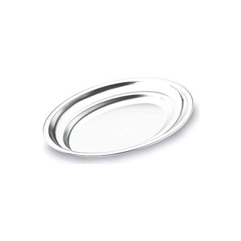 61881 - Fontana ovale in acciaio inox 18 CR. 80 cm. - Foto 1