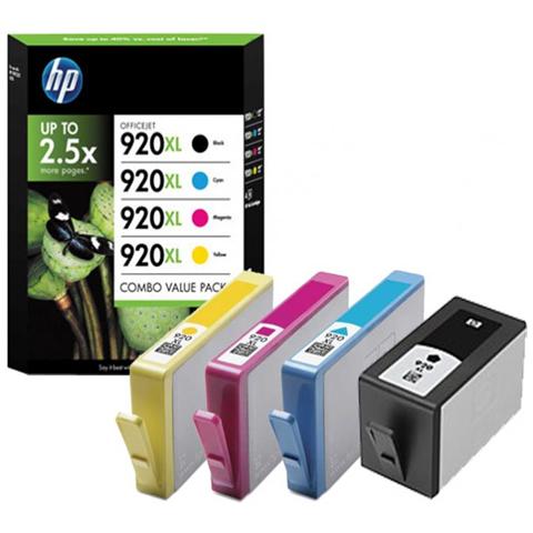 C2N92aE Cartuccia Ink Originale 920XL Nera-Ciano -Magenta-Gialla Officejet Pro X451dw X551dw Capacità 3300 Pagine - Foto 2