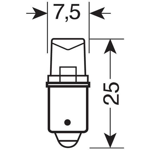 Cp. de 24v 1 Led Bianco Ba9s - Foto 6