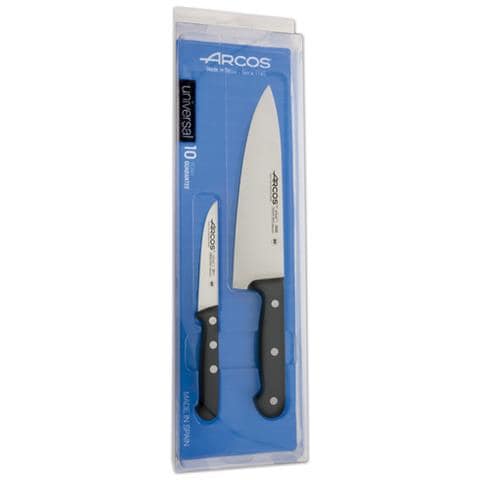 Serie Universal - Set Da Coltelli Cucina 2 Pezzi - Lama Acciaio Inossidabile Nitrum - Manico Polioxymetilene (pom) - Foto 1