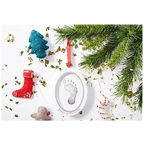 Pearhead 50016 Decorazione Ovale Double Face Per Foto E Impronta A Inchiostro Bimbo, Bianca- - Foto 3