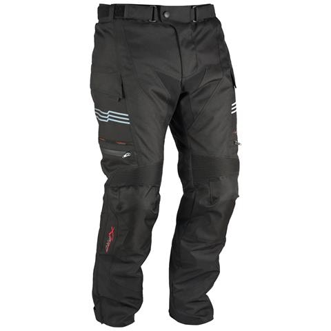 Pantaloni Impermeabile Moto Termica Estraibile Strisce Riflettenti Nero 36 - Foto 2