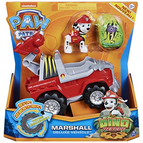 Paw Patrol 6059518 Dino Rescue Marshall’s Deluxe Rev Up Vehicle With Mystery Dinosaur Figure - Foto 2