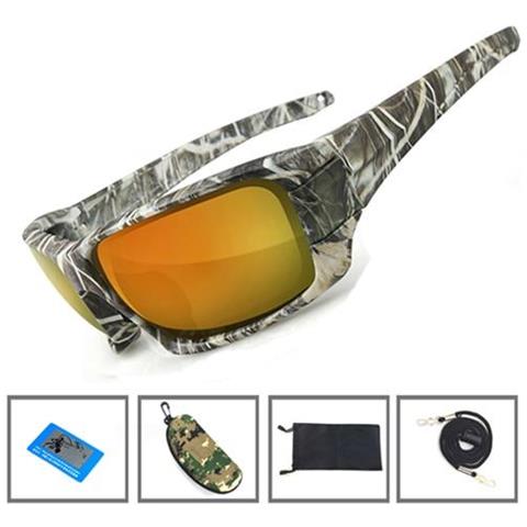 SLOWMOOSE - Occhiali Da Sole Da Pesca, Montatura Mimetica Con Lenti Uv  Polarizzate, Uomini, Occhiali Da Sole Sportivi Da Donna, Occhiali Da  Campeggio Con Clip Da Guida [1 Custodia Rossa] - ePRICE