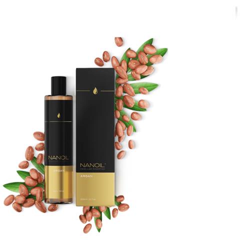 Shampoo Micellare All’argan Nanoil - Shampoo Micellare Ricco Di Olio Di Argan, 300 Ml, Protezione E Morbidezza, Effetto Lisciante, Perfetta Idratazione Dei Capelli - Foto 1