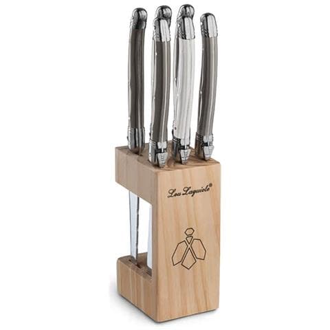 Set Ceppo e Coltelli da Bistecca 7 pz Multicolore - Foto 1