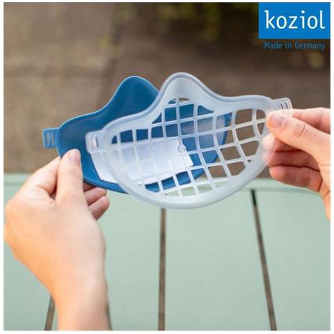 Maschera Bocca Hi Degradabile 11 X 6,5 Cm Blu Mt Taglia Unica - Foto 13