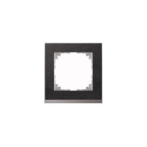 Meg4010-3669 Alluminio, Nero Placca Copripresa E Copri Interruttori - Foto 1