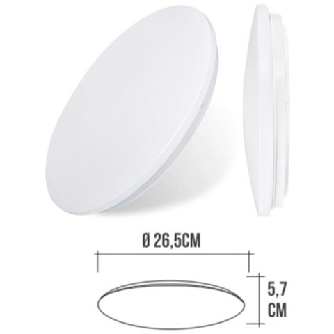 Superficie Led 4000k 12w - 840 Lumen 26,5x5,7cm - Foto 2