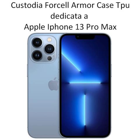 Custodia Armor Case Tpu Cover Per Apple Iphone 13 Pro Max Black - Foto 2
