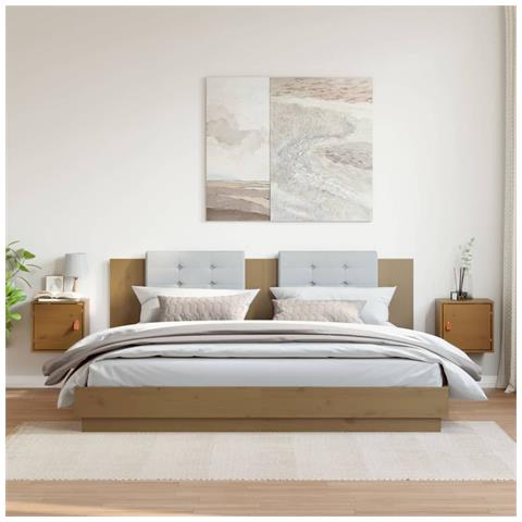 Pensili 2pz Marrone Miele31,5x30x30cm In Legno Massello Di Pino - Foto 10