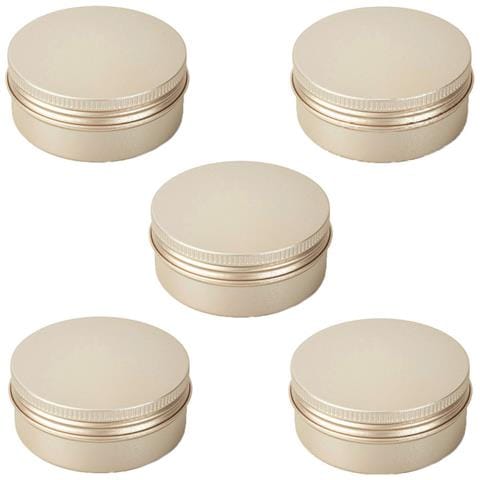 Barattolo Di Alluminio Con Tappo A Vite Da 10 Ml Confezione Da 5 Gold - Foto 1