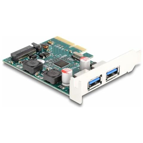 Delock Scheda Pci Express X4 Su 2 Prese Usb Esterne Di Tipo A Da 10 Gbps - Foto 2