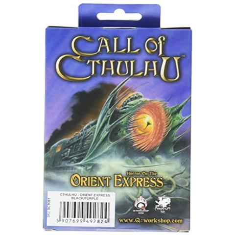 Workshop Call Of Cthulhu Horror On The Orient Express Set Di Dadi Decorati Rpg 7 Pezzi Poliedrici - Foto 2