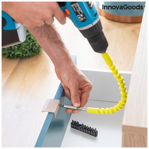 Estensore Magnetico Flessibile Per Cacciavite Con Accessori Drillex Innovagoods - Foto 1