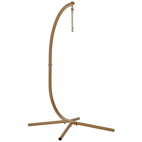 Poltrona Sospesa Con Supporto Rattan Beige Acri - Foto 2