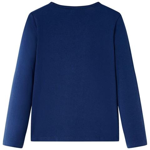 Maglietta Da Bambina Maniche Lunghe Blu Marino 104 - Foto 2