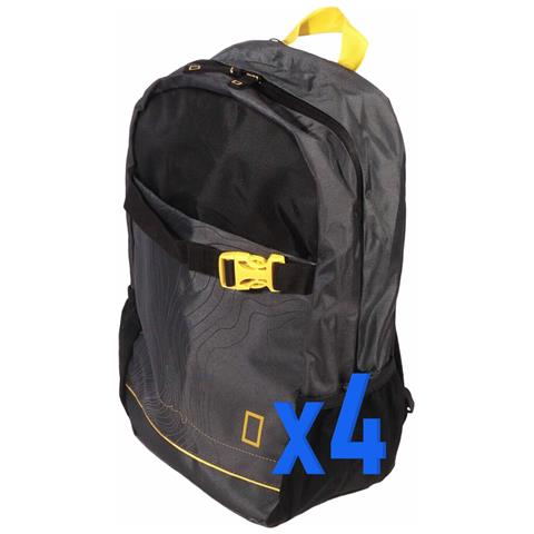 4 X Al0067 Zaino Borsa Da Viaggio Escursione Trekking 18l - Foto 1