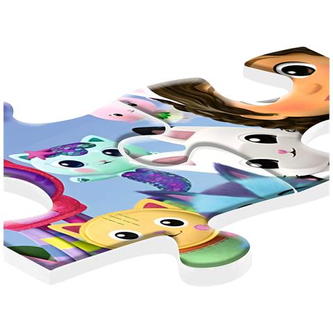 Puzzle Pavimento Della Casa Delle Bambole Gigante Di Gabby Da 125 P.zi, Multicolore - Foto 5
